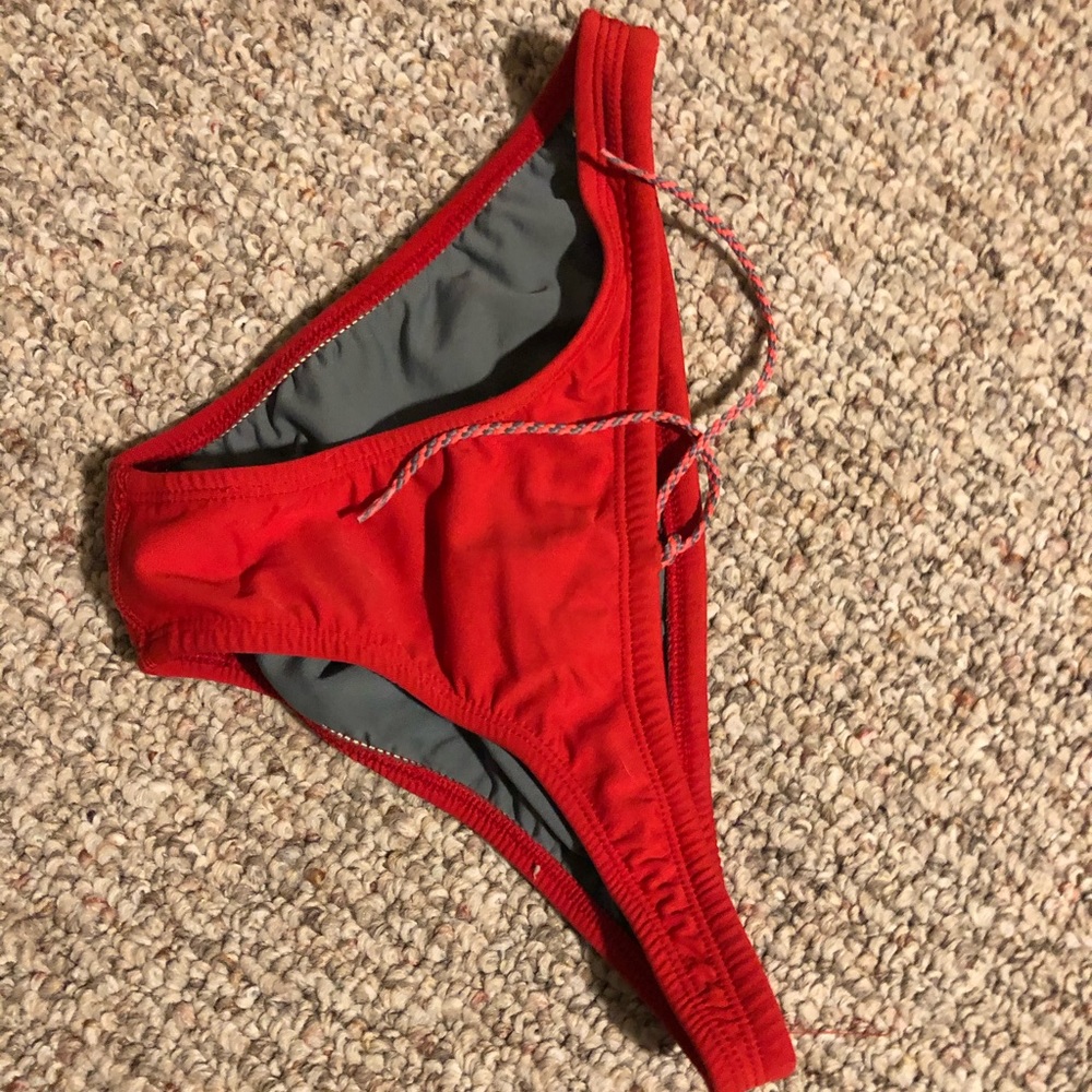 Red Jolyn Clothing Bikini Bottoms